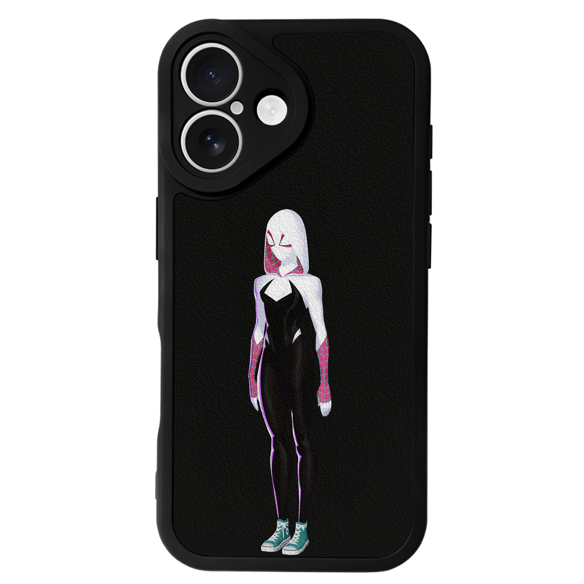 （画像用） Spider Man スパイダーマン 【iPhone 16シリーズ対応】シリコンスマホケース（レザー調） 材質：シリコン